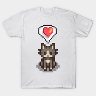 Stardew Valley Happy Grey Cat T-Shirt